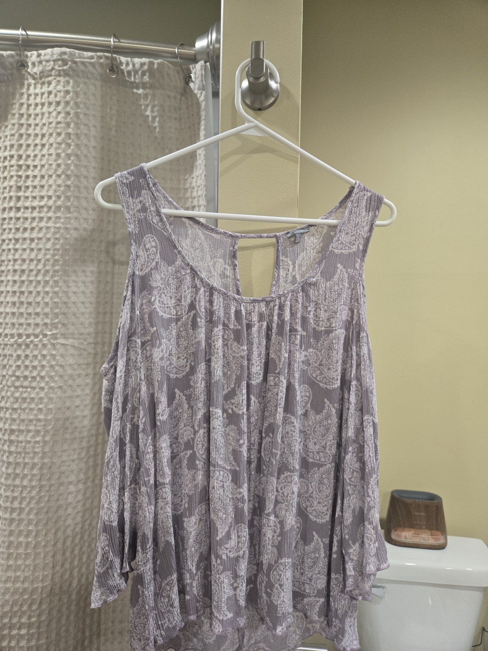 Charlotte Russe Lavender Paisley Flowy Tank XL Y2K 2010s Blouse Going Out Top